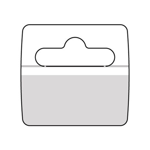 Hang Tab with TRIANGULAR HANG HOLE.